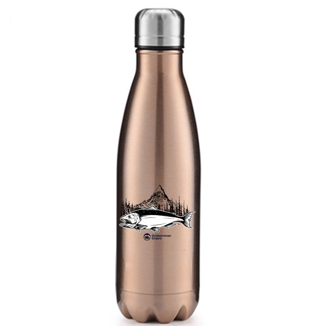 Fishing Mountain' Stainless Steel Water Bottle